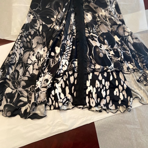 VINTAGE Versace Gianni Versace Label Ruched Bust Floral Dress IT 42 - Picture 8 of 15